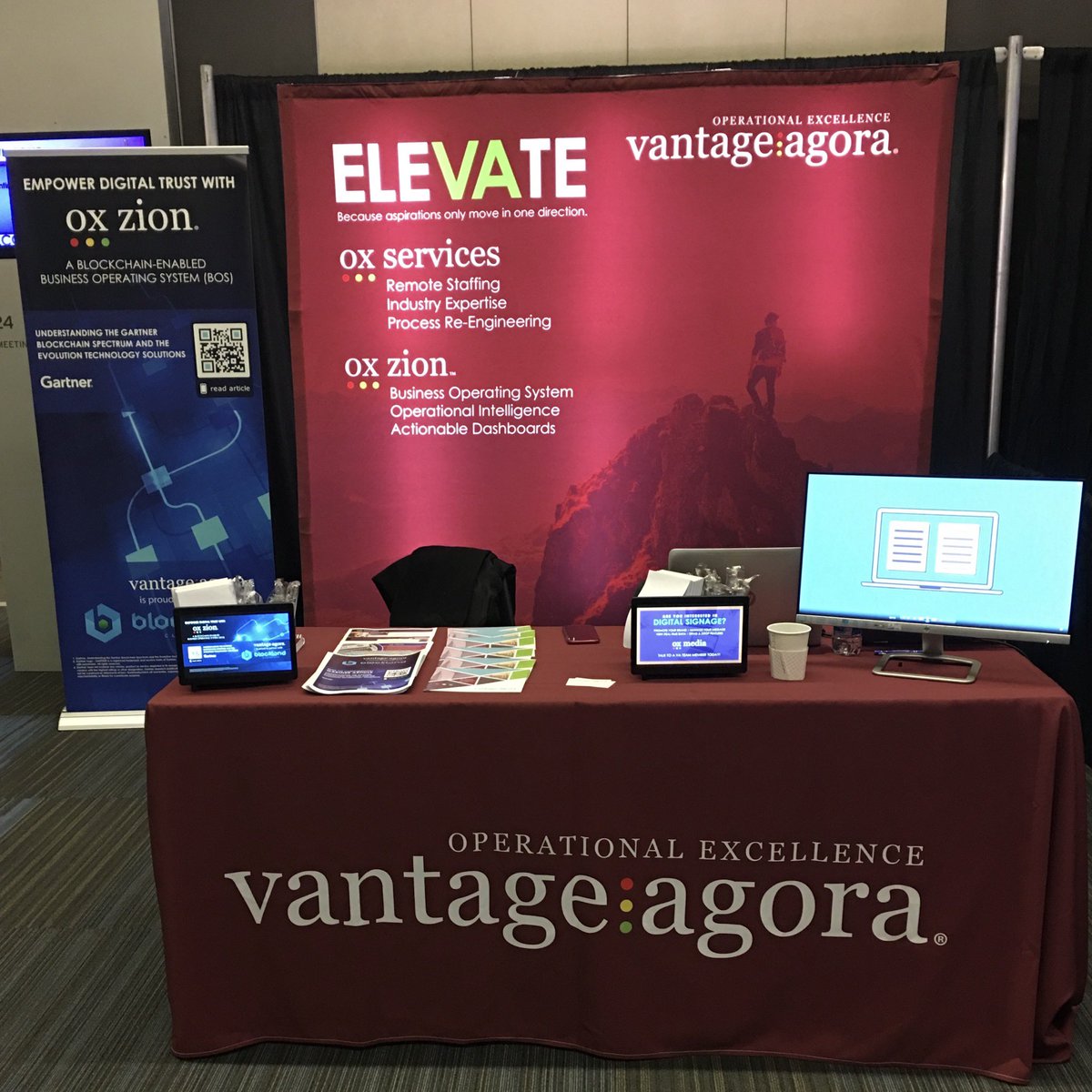 eoxvantage's tweet photo. #blocklandCLE #VantageAgora #blockchain @BlocklandCLE
Come visit us at BOOTH #25 to learn about how our BOS, OX Zion, enables Blockchain Technology! https://t.co/TGJg7tflsC
