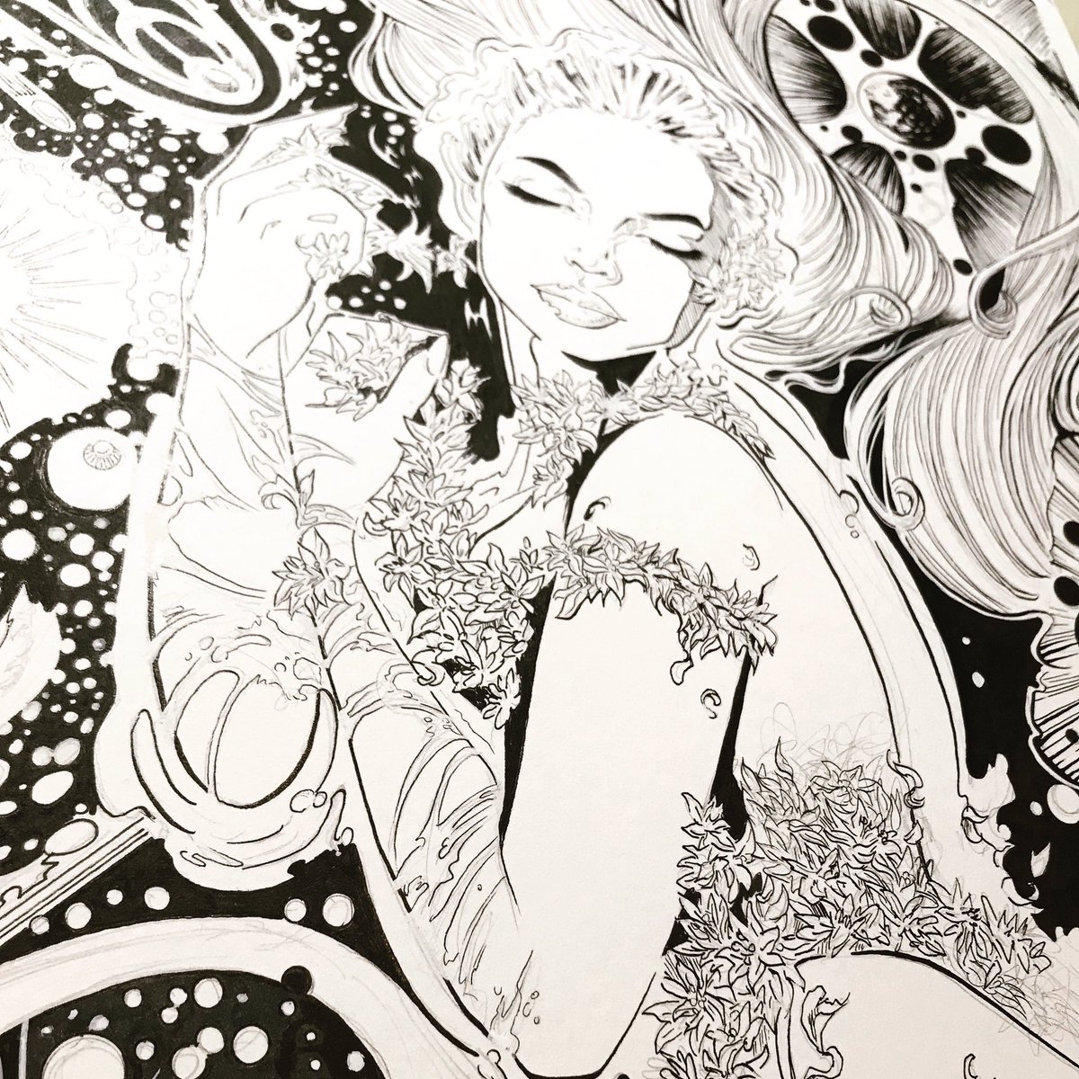 JenBroomallArt's tweet photo. ✨Hello lovelies!!! About to go live on twitch to finish up this lovely cover!!! Come join!!! Broomclosetstudio #twitchstreamer #inking #workingincomics #karnalconfessions https://t.co/tO4SiM2CB1