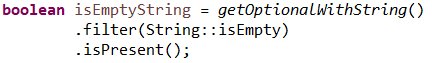 ProjectPolly's tweet image. Given an Optional instance that we want to filter for a predicate and we are only interested in whether the Optional is present or not: what&apos;s the nicer solution? I somehow have a strong feeling for #2 because calling isPresent always feel so wrong #Java #codestyle @stuartmarks