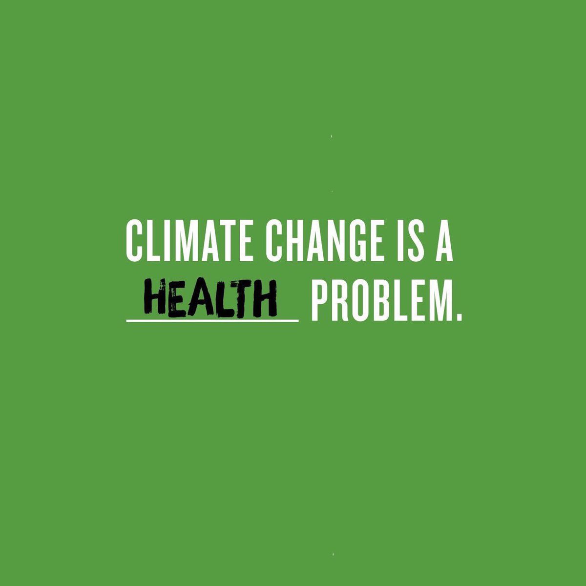 WHO's tweet photo. We all know that ongoing #ClimateChange is already causing negative health effects &amp; undermining the “right to health” represented in the #ParisAgreement. Meeting the mitigation goals of the agreement would save millions of lives by 2050. https://t.co/7CXG2JFZFf #COP24 https://t.co/U20s7eEAiW