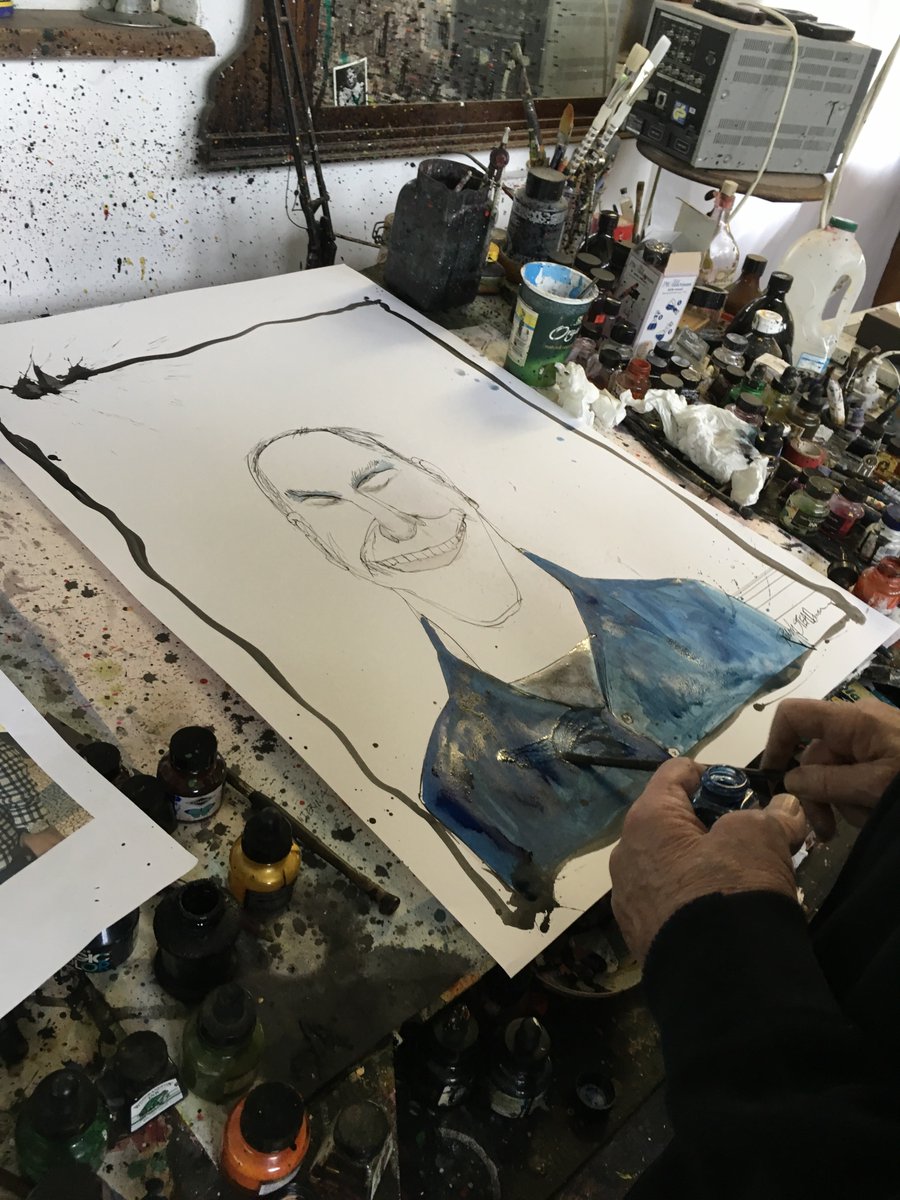 SteadmanArt's tweet photo. More portraits for @unitedtherapeutics. Very pleased with how these are turning out.
#portraits #ralphsteadmanart #gonzoart #huntersthompson
.
#portraitprogress https://t.co/gyiPFYYOpm
