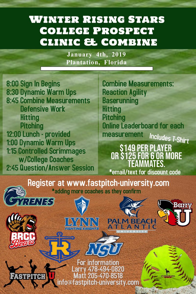 Here’s a great College Prospect Clinic &amp; Combine!  #datadoesnotlie