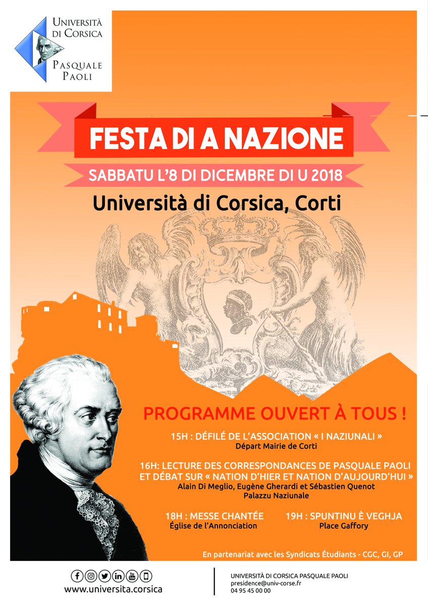 OTCorte's tweet photo. #festadianazione #Universite #corse #sabbatu #ottodicembre #corti https://t.co/7SHzf7QoUG