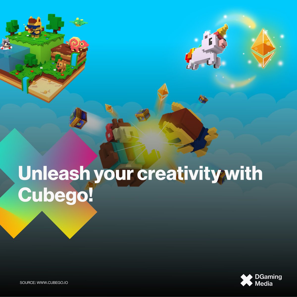 openmarket_one's tweet photo. Turn your creativity to the max with @cubego_io - a new #BlockchainGame with elements of turn-based combat. Obtain resources and create your own unique characters to combat with other players. More at https://t.co/15NImUs0kI #DGaming #DApps #Cubego #Gaming #Games https://t.co/F09QvJA3oX