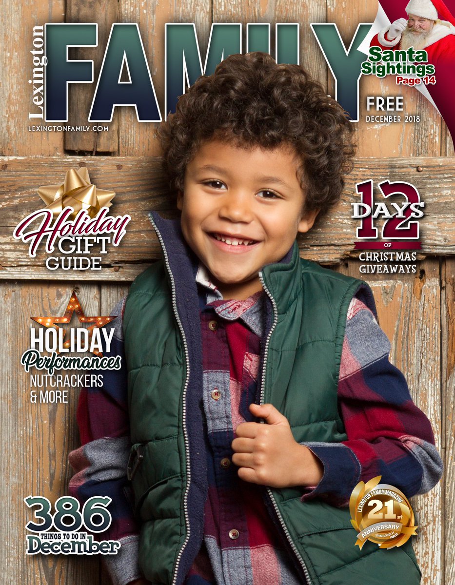 The December issue is on shelves now. Look for Noah's smiling face on the cover!