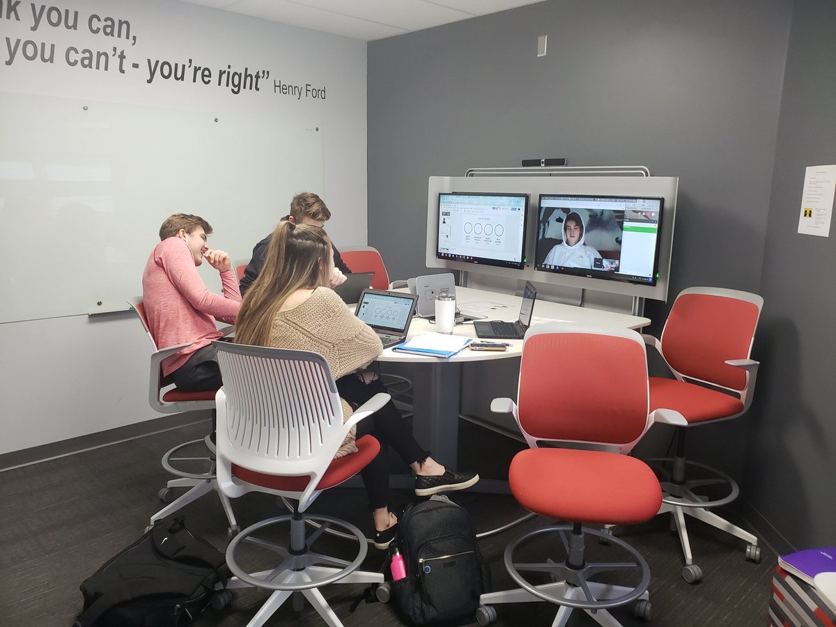 NeubauerNCHS's tweet photo. Gotta love an @incubatoredu group who forces their sick group member to do a Google Hangout when he's absent @solareclipsco #dedication #Empower203 #leanstartup #entrepreneurs https://t.co/GVtCLWz1Mr