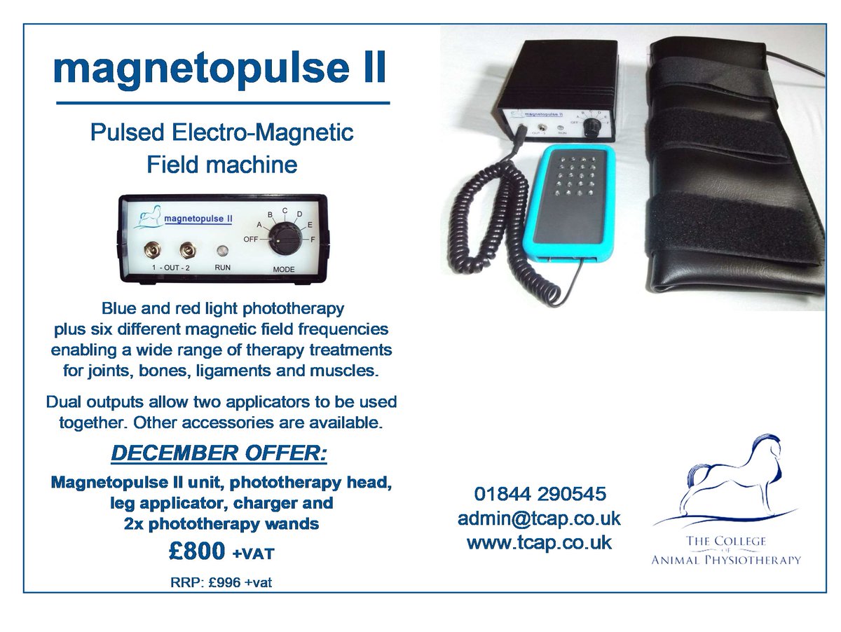 TCAnimalphysio's tweet photo. Stuck for Xmas Present ideas?  Look no further! #animalphysio #magnetopulse #bargain #phototherapy https://t.co/dp3bLU8vGE