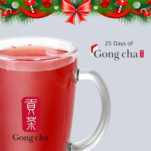 GongChaTea's tweet photo. Strawberry Green Tea is a must have for this winter! YUM… keep an eye out for some exciting news tomorrow! #25DaysofGongCha #GongChaStyle #GongChaWishYouHadSome https://t.co/HhZXEdekDC
