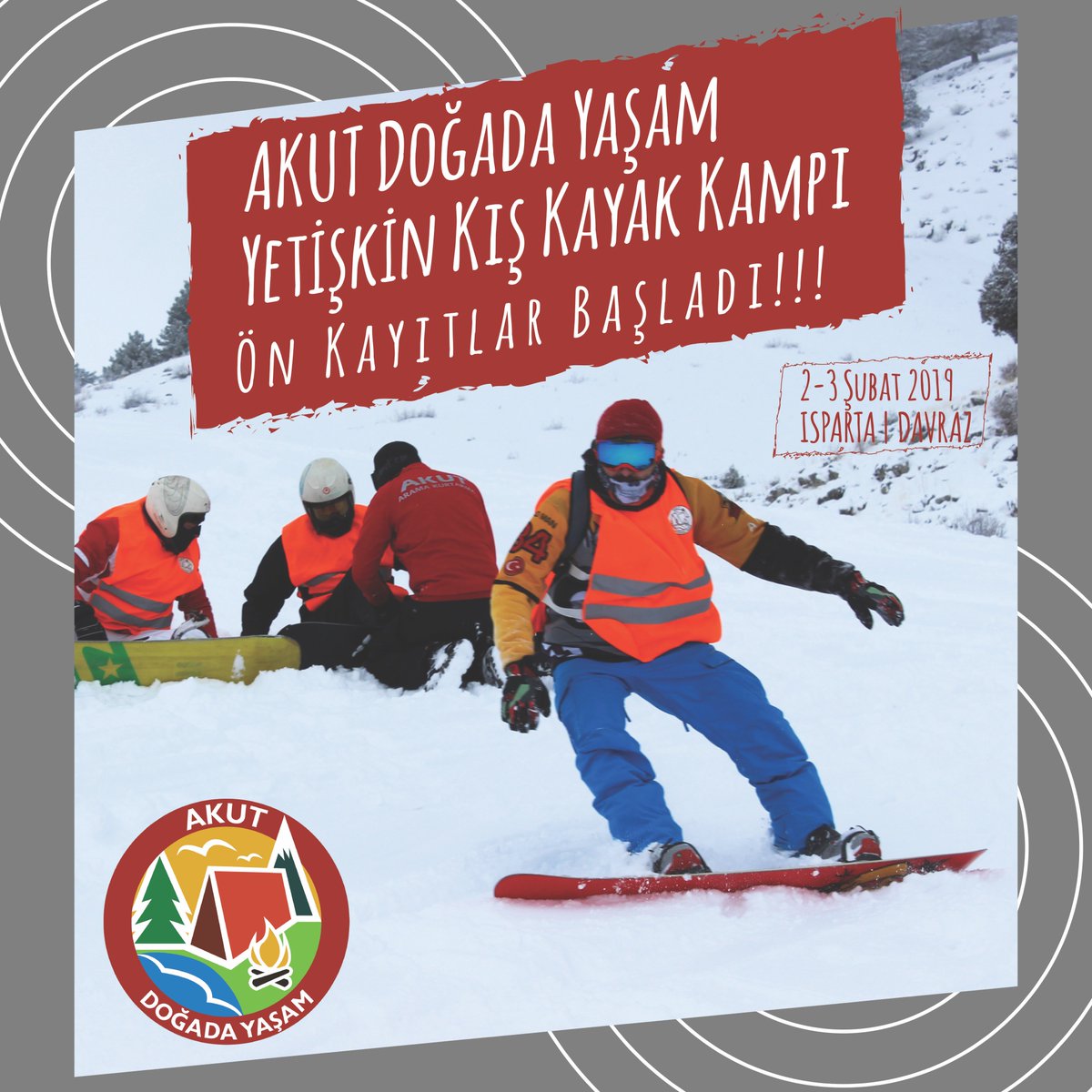 2-3 Şubat 2019 | Isparta Davraz Yetişkin Kış Kayak Kampı Ön Kayıtları Başladı! Yerinizi Ayırtmak İçin Geç Kalmayın :)
bit.ly/2G0PaZ3