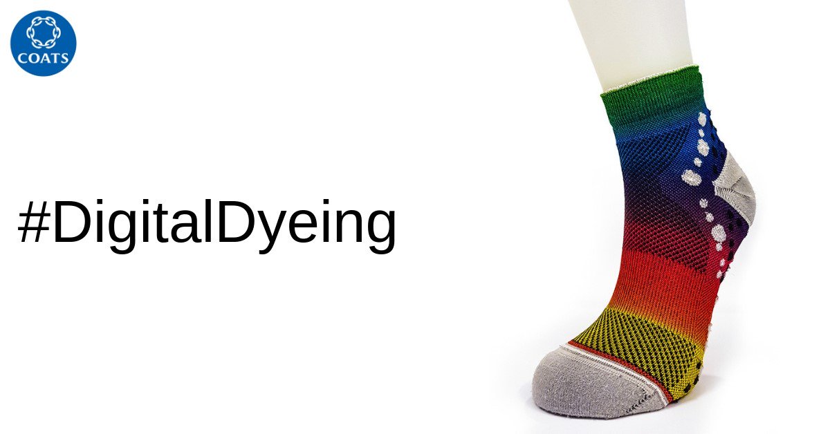 CoatsGroup's tweet photo. Disruptive technology has the potential to revolutionise the thread industry and waterless #DigitalDyeing will deliver on speed, innovation and sustainability. Read about our investment in #TwineSolutions https://t.co/tCaGLM3g25. https://t.co/zh8TwalOsI