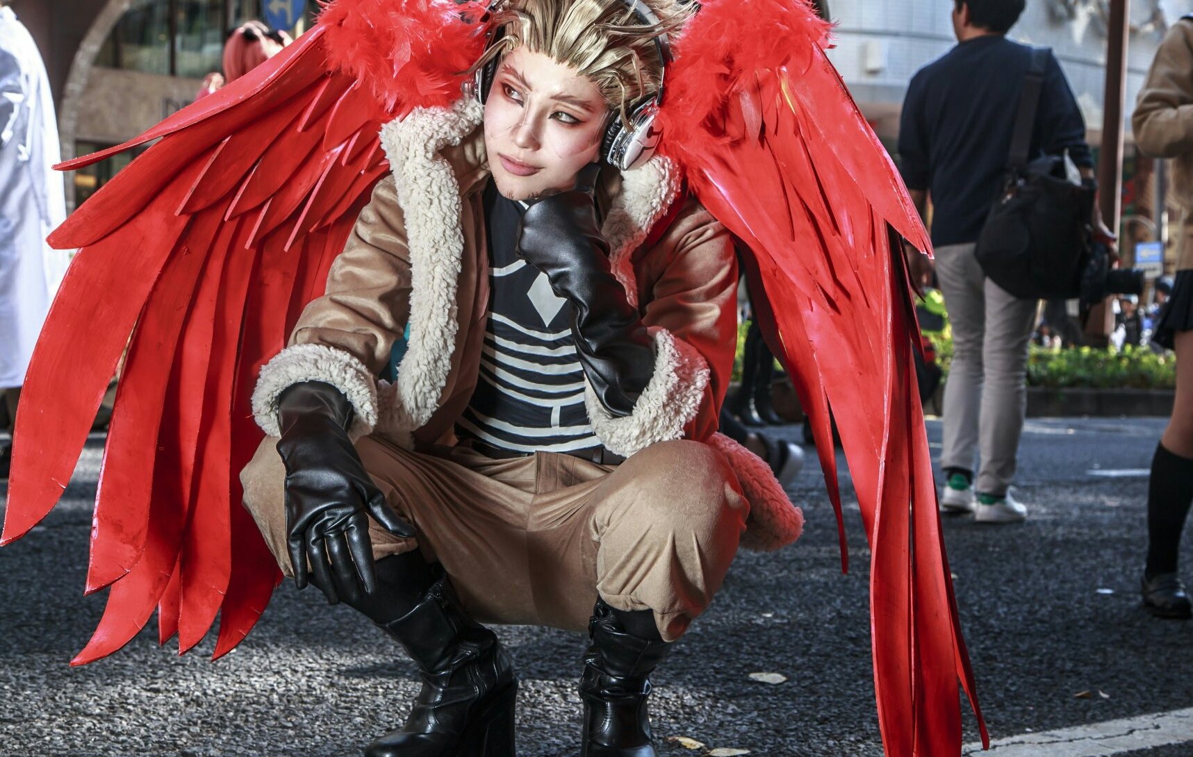 僕のヒーローアカデミア・ホークスコスプレ衣装(1部欠品)