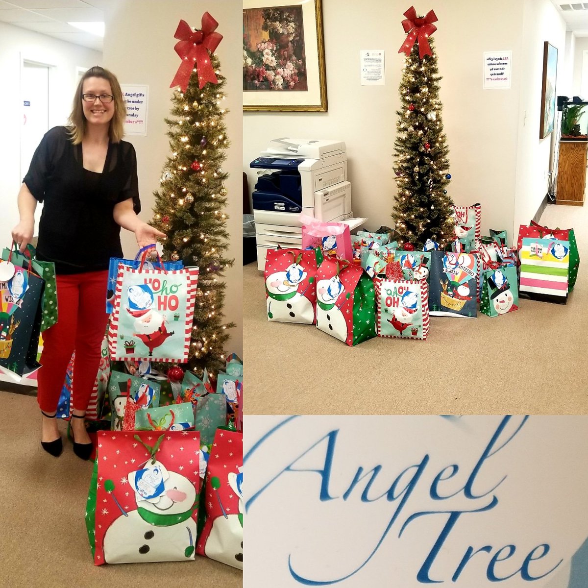 PeerlessVA's tweet photo. It's beginning to look at lot like Christmas at Peerless ! We are so excited to be participating in #TheSalvationArmy #AngelTree program this year. Our company and staff have been busy buying presents for needy children in our community.   #peerlessgivesback https://t.co/QsFrgifxpW