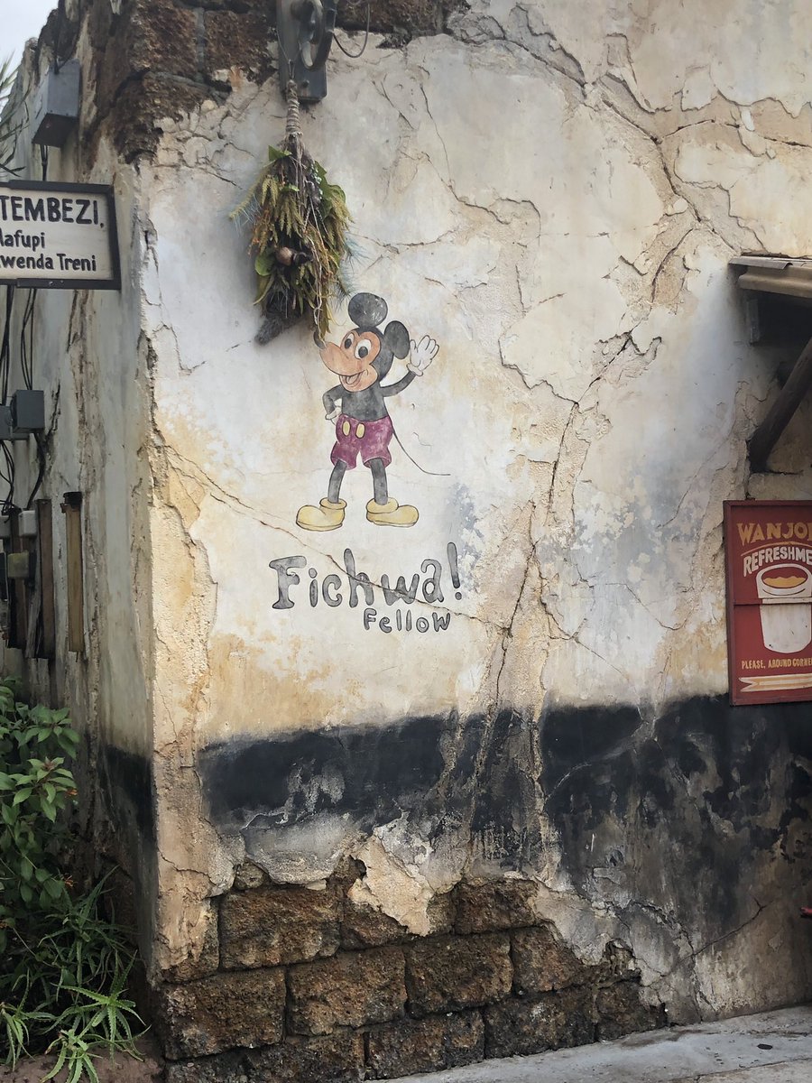 DaddyDoesDisney's tweet photo. Some of the walls of #Harambe. #DisneysAnimalKingdom #DisTwitsDoDisney https://t.co/zH4Yg9qi6r