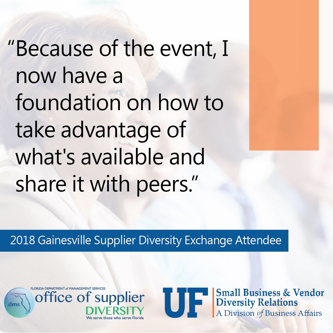 FloridaDMS's tweet photo. All these things and more! Registration is now open for the March 1 Gainesville Supplier Diversity Exchange at https://t.co/hL3j7SMic3 #Gainesville #TipTuesday #TopicTuesday #smallbiz #FLOSD https://t.co/4d3iKNngdx