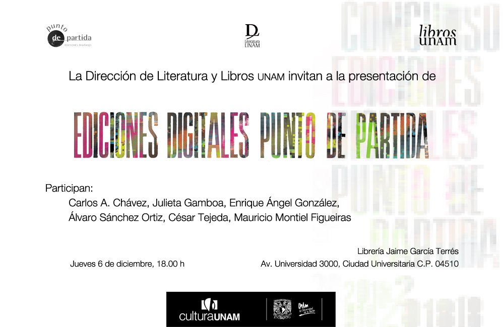 Este jueves los invitamos a la presentación de #Edpunto2018 en la librería Jaime García Terrés, donde podrán conversar con los ganadores y editores del proyecto.
