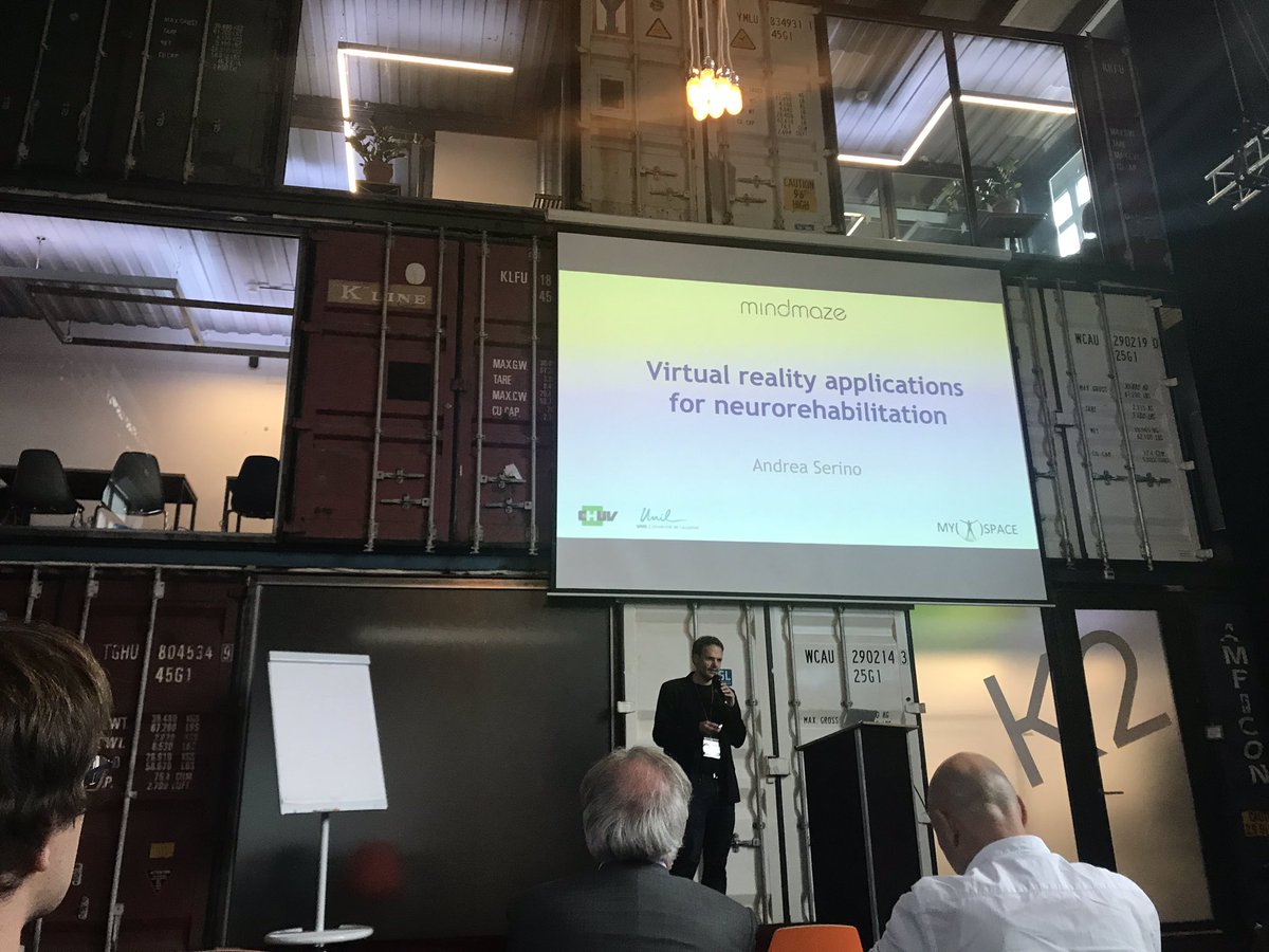Fellrath Julia (@fellrathj) on Twitter photo Great talk from <a href="/andrea__serino/">Andrea Serino</a> @Virtual Reality and Healthcare Europe Symposium at Zürich Great talk from <a href="/andrea__serino/">Andrea Serino</a> @Virtual Reality and Healthcare Europe Symposium at Zürich