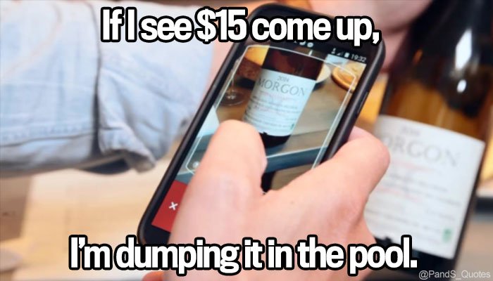 PandS_quotes's tweet photo. "If I see $15 come up, I'm dumping it in the pool." @SebastianComedy #EP334 #vivino https://t.co/ezvU6NFPpr