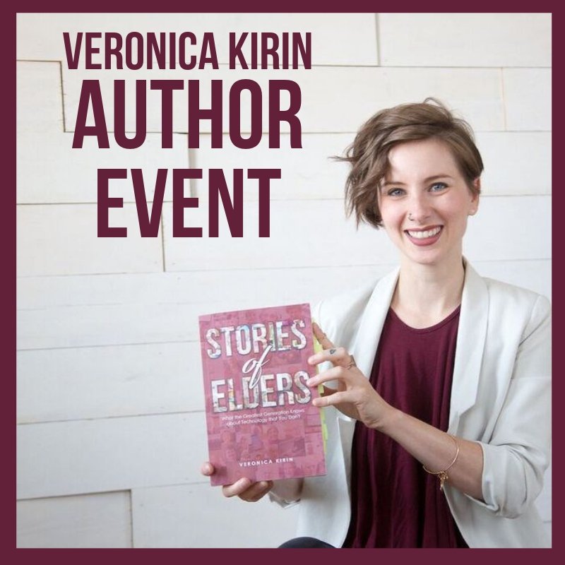 SpectaclePR's tweet image. TODAY!! 🙌 Join author, Veronica Kirin, this evening from 6:00 PM – 7:00 PM at Books and Mortar for a one-of-a-kind book signing and event. Link in bio with details. @vmkirin @storiesofelders

#Author #StoriesofElders #Technology #Advice