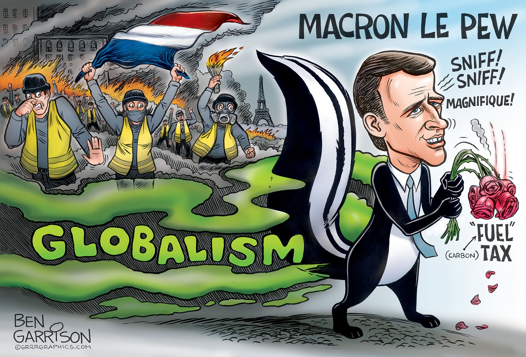 Французские протесты в карикатуре 