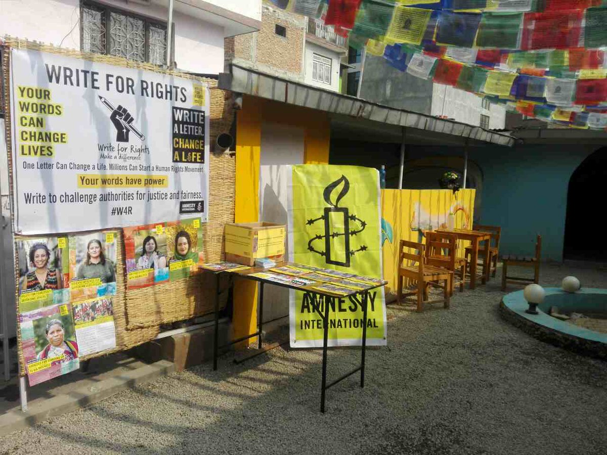 amnestynepal's tweet photo. Tea lovers thronging at @ChiyaGhar in Old Baneswor sign petition at @amnesty #W4R18 #campaign It is about challenging authorities to ensure protection and security to #whrds #MarielleFranco #pavitrimajhi #vitalinakoval #nohnlembuthuma #aetenadaemi #gulzardueshnova #sgbvinnepal https://t.co/EXuvmkiKaA