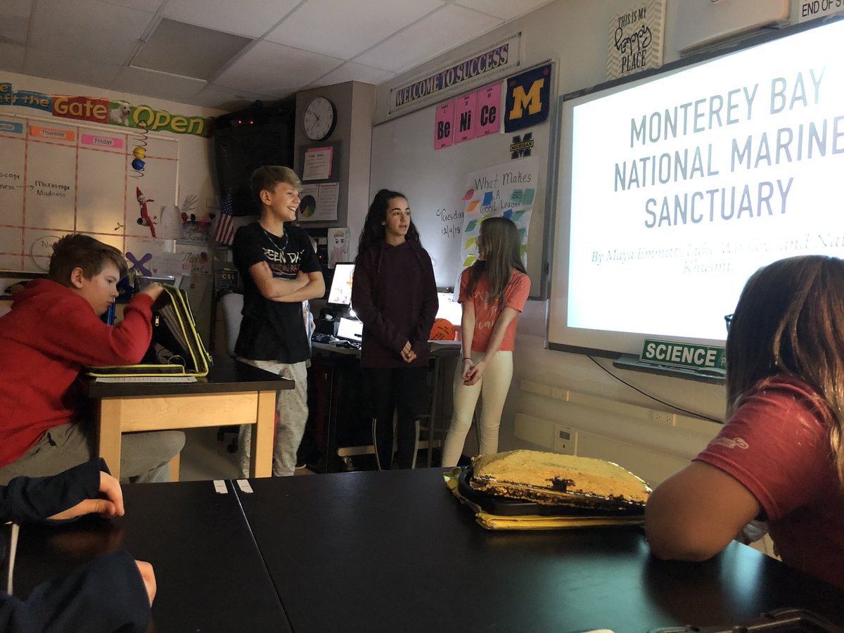 tpteach's tweet photo. The 6th grade scientists @LarsonMS in @MrsKirbyLMS have been researching real ecosystems of their choice and creating ecosystems to study. 
Today they are sharing their expertise of their ecosystems to the class.
#rebelscience https://t.co/TFQKNItqjg