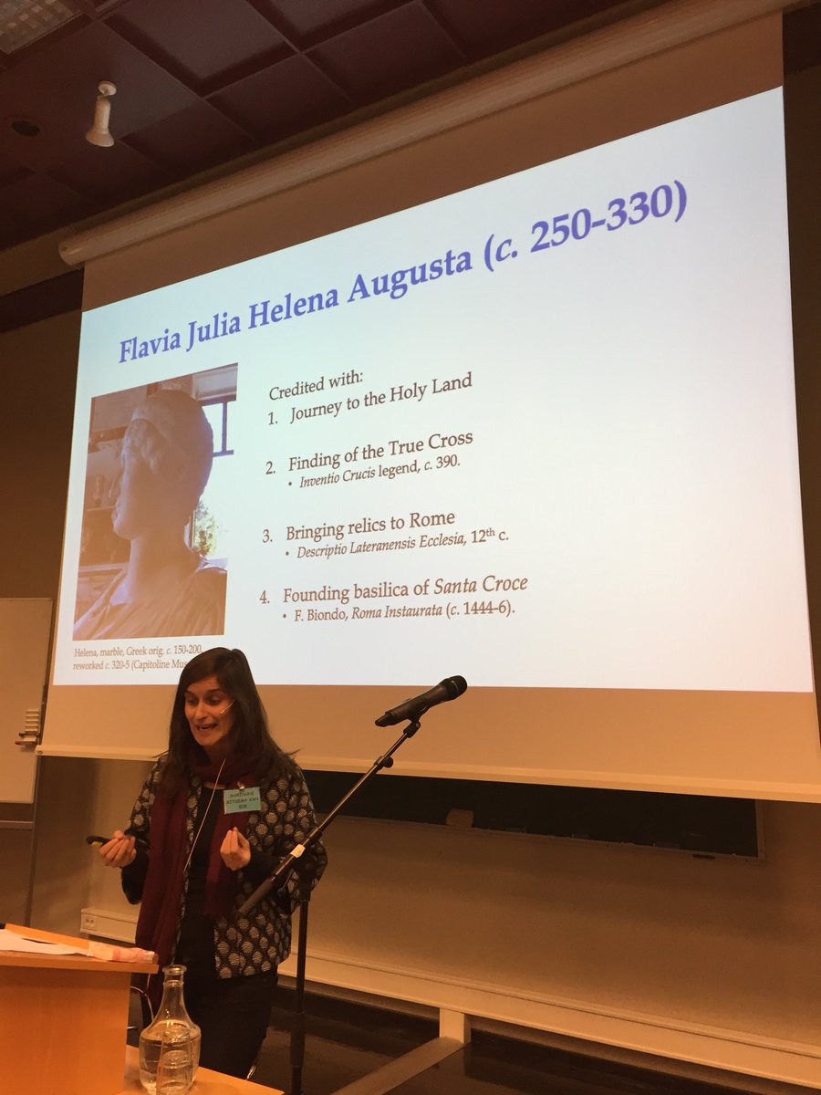 LineMBonde's tweet image. Marianne Ritsema van Eck presents her fascinating new project on the Roman Helenine tradition #tracingthecode #gatewaytoheaven
