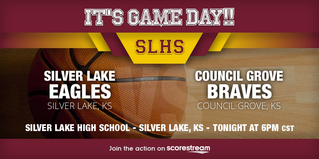 SLeaglesport's tweet photo. It's Game Day!!! The Eagles host the Braves of Council Grove tonight at home! JV contests start at 4:45, to be followed by Varsity! https://t.co/FypC0d8CHg