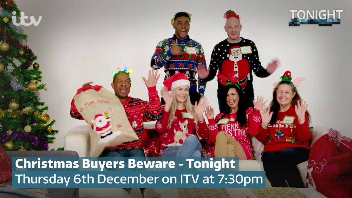 ITVTonight's tweet image. We invited six shoppers to come and see if they could find the best deals online - but we were really seeing how many would fall into the trap of giving away their crucial security details.

'Christmas Buyers Beware' starts NOW on @ITV

Share your thoughts with #ITVTonight