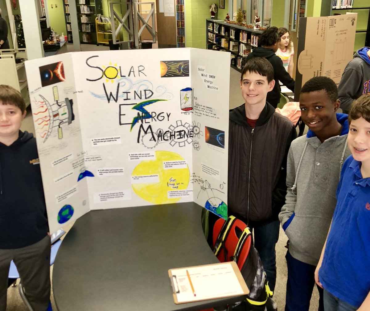 TabithaBOdom's tweet photo. Enjoyed learning about alternative energy sources with Mrs. Eddy’s Energy and the Environment Ss. Student planned Energy Expo! #lmslearn #mcslearn https://t.co/Pw7O6t8srE