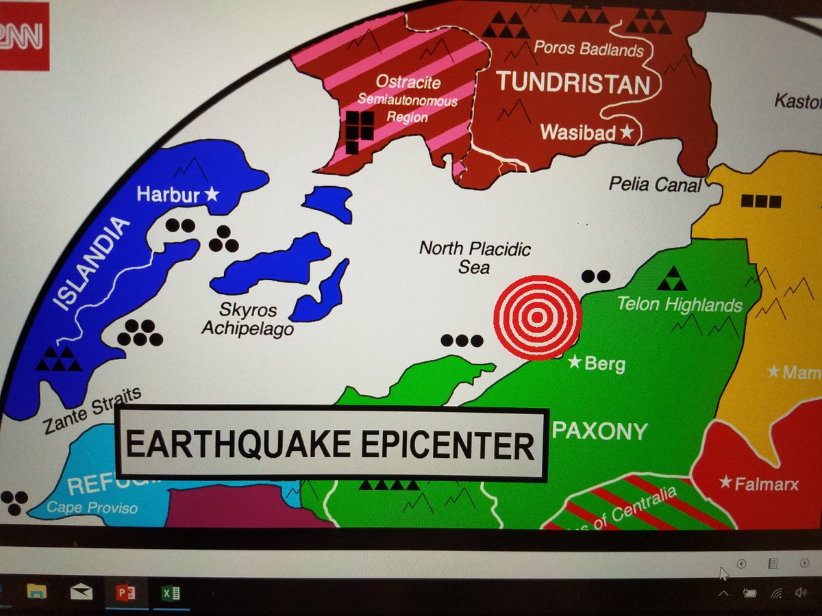 IRiA_Architect's tweet photo. Chaos erupts at Politican Summit on #PTO as #PaxonEarthquake rocks leaders. Can #Politica come together to show their #resilience? #GOV1320 https://t.co/7sljqvUFDI