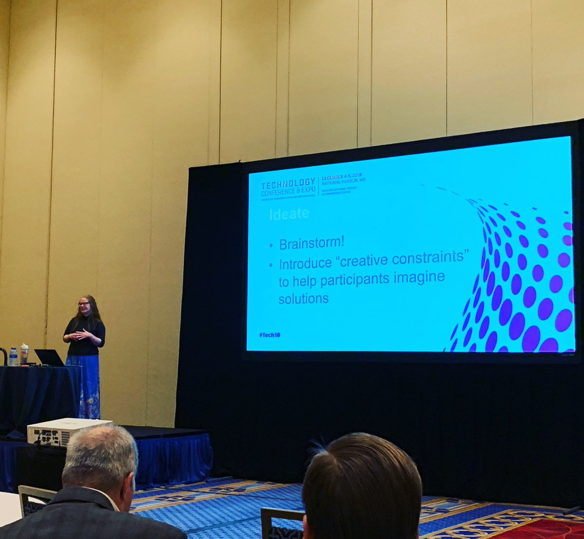 TimHops's tweet photo. “Master Design Thinking to Capitalize On Unmet Member Needs” at @asaecenter #Tech18 with the brilliant, mad genius @khmatthews and @lmasri.

Bonus: Tomorrow Katherine will be emcee for our #Tech18FailFest! https://t.co/IE3fYXBvsq