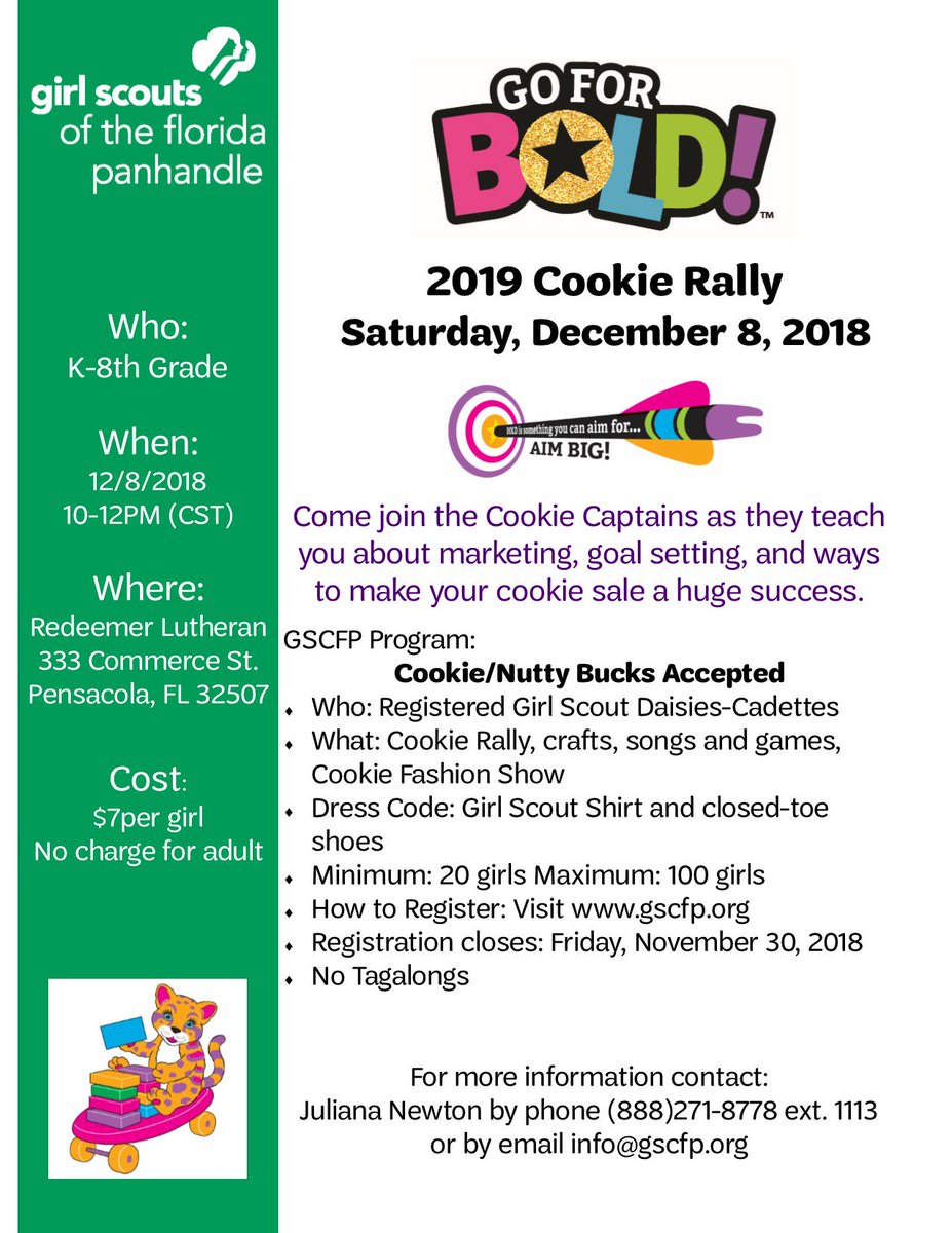 RasleanAllen's tweet photo. Have you registered for the Cookie Rally this weekend? It's not too late!
#GSCFP https://t.co/JMJvvJEYh7