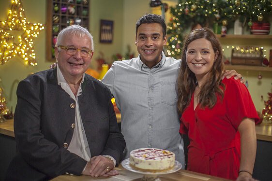 Live on the telly now is #bestchristmasfoodever @BBCOne with myself, @PaulAinsw6rth and the hillarious #christopherbiggins