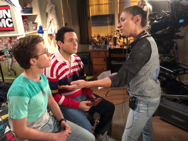 We4She's tweet photo. Set your DVRs for tomorrow nights @TheGoldbergsABC directed by Christine Lakin @yolakin It's this multi-talented lady's first episodic directing gig (and a #DirectHerProgram participant!) Go @yolakin, go!! https://t.co/7zh1Gj8pj9