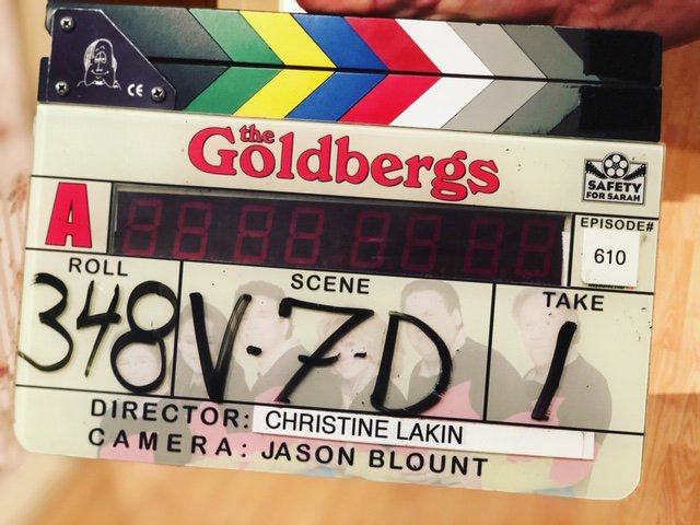 We4She's tweet photo. Set your DVRs for tomorrow nights @TheGoldbergsABC directed by Christine Lakin @yolakin It's this multi-talented lady's first episodic directing gig (and a #DirectHerProgram participant!) Go @yolakin, go!! https://t.co/7zh1Gj8pj9
