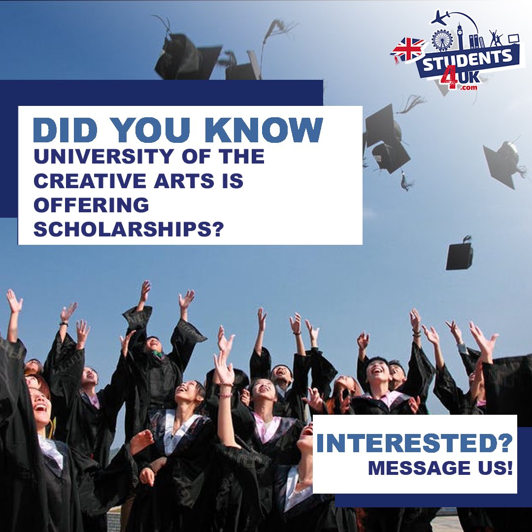 University of Creative Arts is offering scholarships!
Don't miss out!
#university #art #student #education #college #philosophy #abstract #study #action #universitylife #psychology #collegelife #graduation #education #school #entrepreneur #motivation