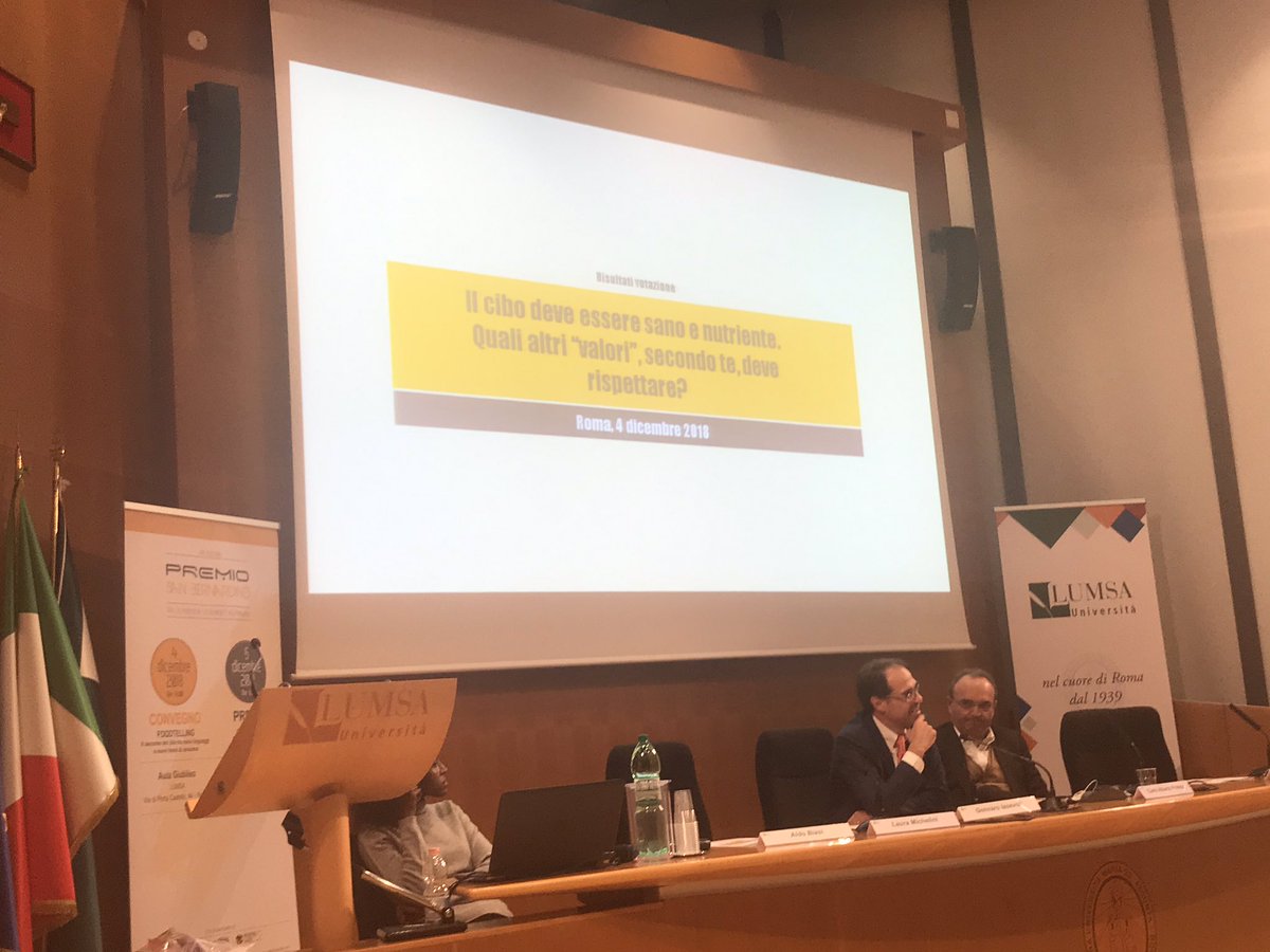 Premio_S_Bernar's tweet photo. I primi tre classificati. I risultati del nostro piccolo sondaggio per individuare quali sono i valori che intervengono nel nostro processo d’acquisto. Ultimi: pubblicità attrattiva e notorietà del brand. #Foodtelling #PSB2018 https://t.co/WgWlr5Ezgl