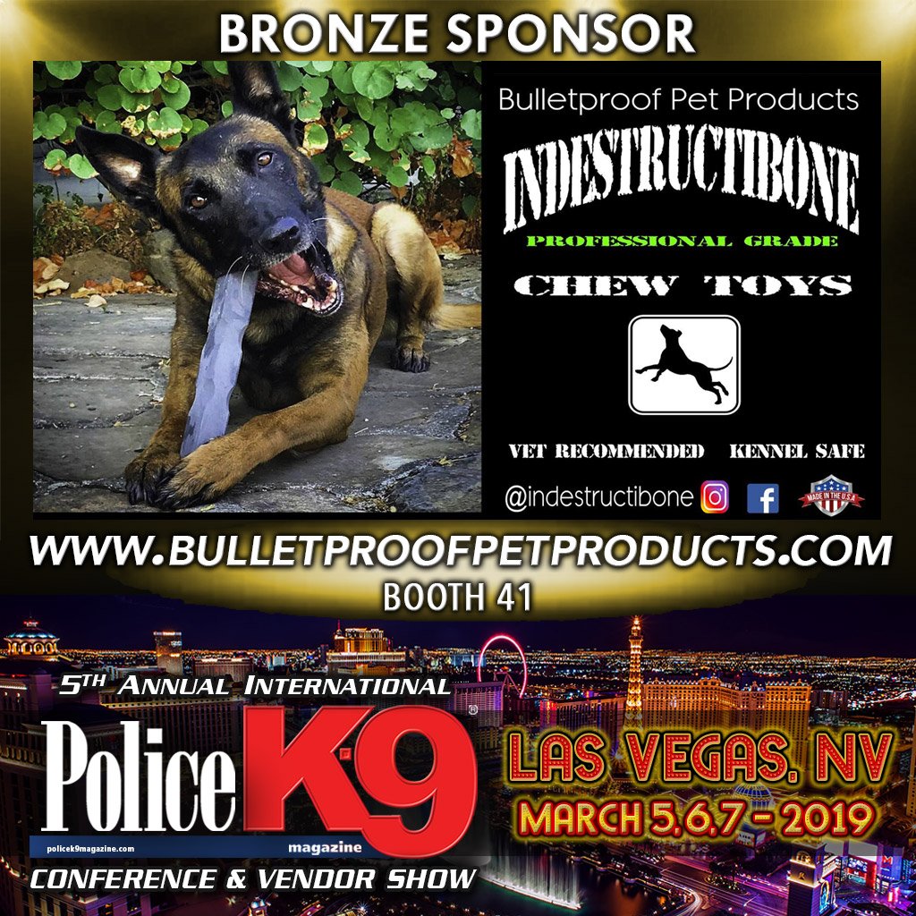 PK9Mag's tweet photo. 🚨 BRONZE SPONSOR! Booth 41
#Indestructibone #ChewToys
#BulletproofPetProducts Professional Grade #ChewToys. A little bit different-A Whole Lot Safer! #MadeinUS https://t.co/D4MzSMxbjs
Register 👉 https://t.co/Izk3XtlJdc
#PoliceK9 #policedog #workingdog #k9unit #k9leadstheway https://t.co/PTMfzSVRBV
