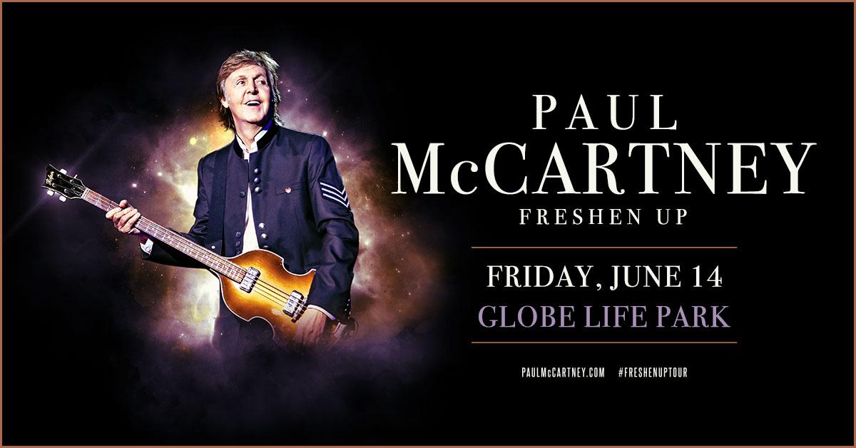 Bildresultat för Globe Life Park and Paul McCartney
