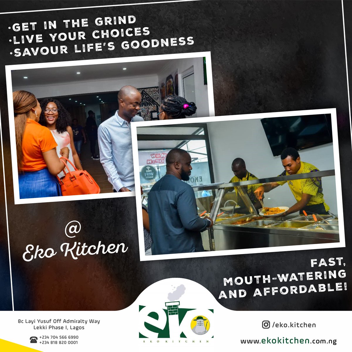 EkoKitchenNG's tweet photo. Enjoy the best of your favourite foods at @EkoKitchenNG.

Savour life's goodness!

#EkoKitchen #nigeriancuisine #naijafoods #yummy #restaurant #fastfood https://t.co/vglxl7wWjj