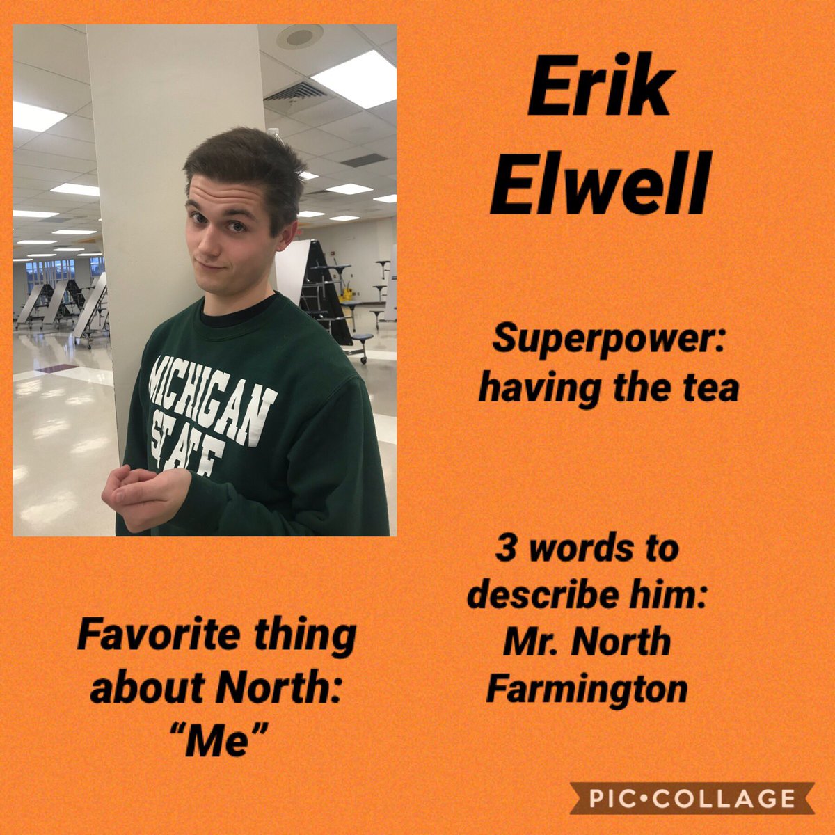 Our first contender for the title is Erik “sassy spice” Elwell 👑‼️