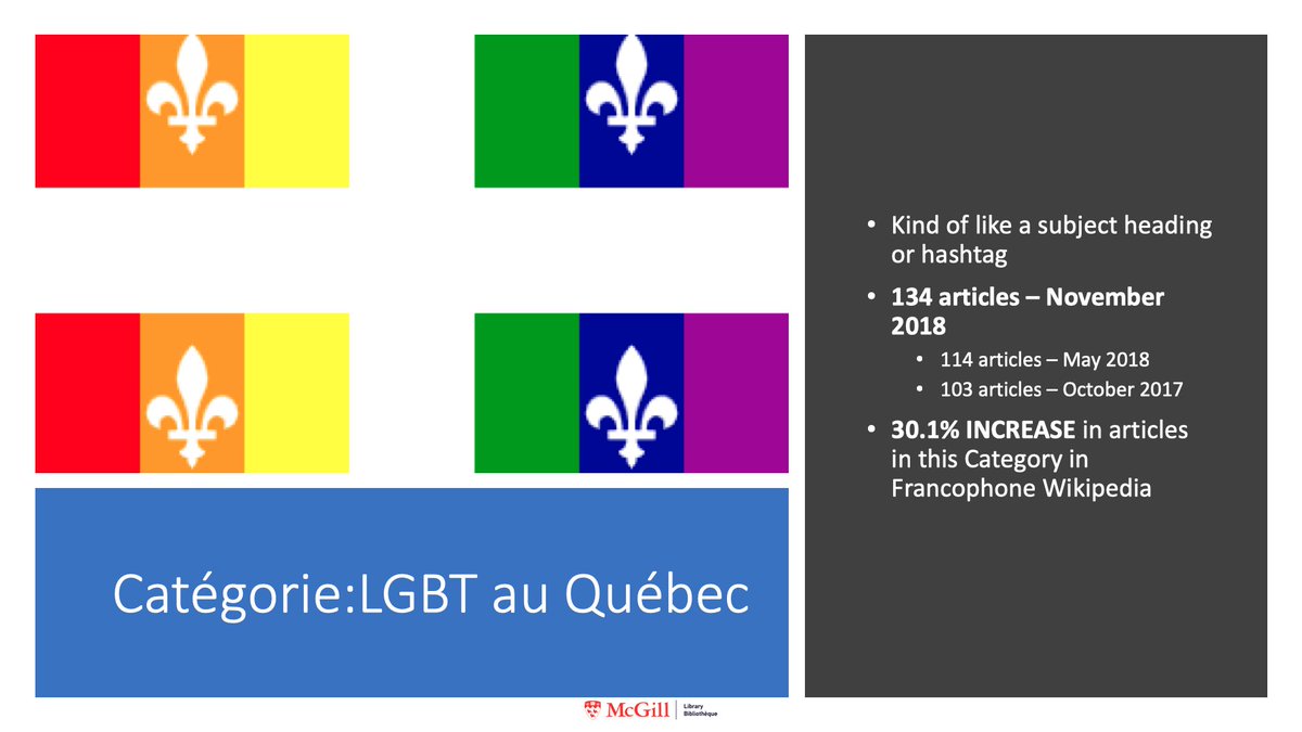 BiblioQC's tweet photo. Anna Norris Distinguished Alumni Series Presentations given @MSURCS @michiganstateu on #Québec #LGBTQ content in @Wikipedia_fr & my path from #MSU to #McGill. Merci @rdlankes & K. Doyle quotes!
https://t.co/llNeVM86wC
#Wikipédia #LGBT #WikiLGBT #Libraries #Bibliothèques https://t.co/0g1wMti7PN