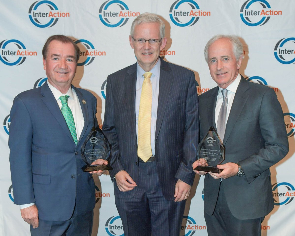 Chairman @RepEdRoyce was honored with @InterActionOrg’s Congressional Leadership Award for his contributions to humanitarian and development assistance during his service in Congress