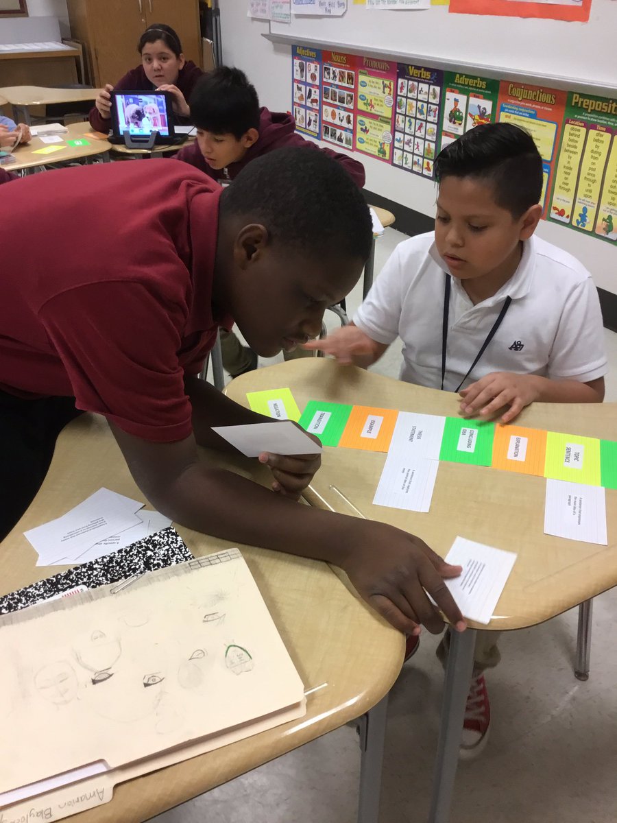 MrsLopez_Reader's tweet photo. @Austin_Broncos #flashcardsort Students reviewing expository essay components https://t.co/zeNOZj5AM7