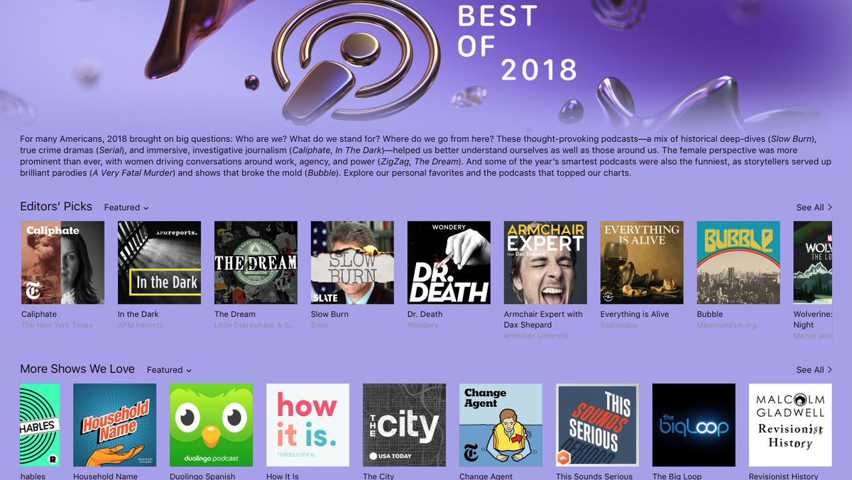 This Sounds Serious (@podserious) on Twitter photo We're so thrilled to be included in the honourable mentions in <a href="/ApplePodcasts/">Apple Podcasts</a> #Bestof2018 list! Right beside fellow 🇨🇦podcasters @MrPaulBae and <a href="/Gladwell/">Malcolm Gladwell</a> We're so thrilled to be included in the honourable mentions in <a href="/ApplePodcasts/">Apple Podcasts</a> #Bestof2018 list! Right beside fellow 🇨🇦podcasters @MrPaulBae and <a href="/Gladwell/">Malcolm Gladwell</a>