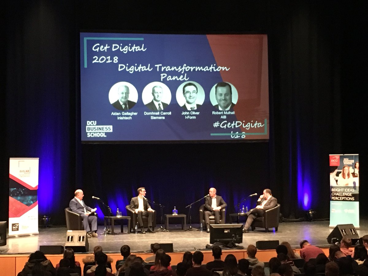 DiceOrla's tweet photo. Panel Number 2 focusing on Digital Transformation at #GetDigital18 https://t.co/A9cFbNGs2q