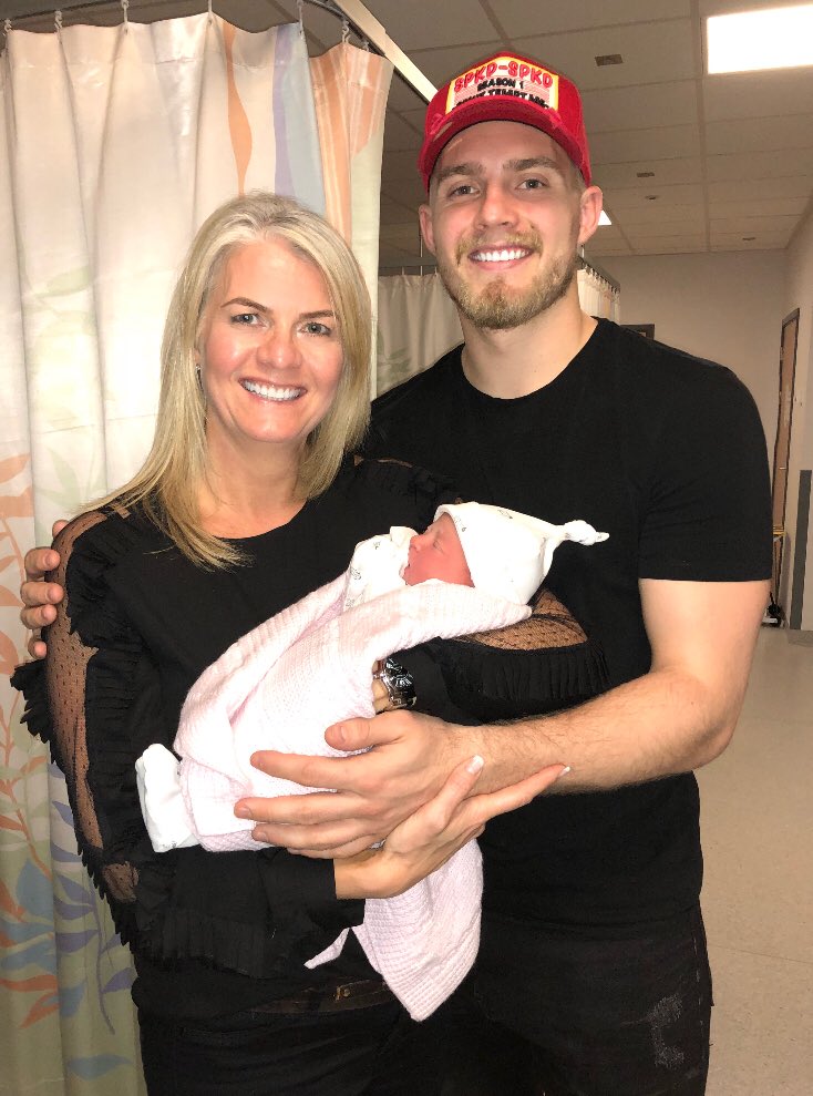 JulieRipley67's tweet photo. Welcome to the world Bodhi Grey Ripley . Grandma &amp; Grandad  @AndyofHill Love you lots xx💕👶🏼🎀 https://t.co/SdogMyYfrV