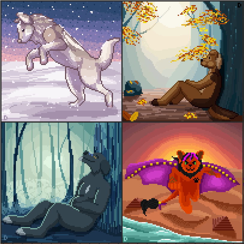 GIVEAWAY!
Doing this as a thanks for 100+ followers!
I'm offering up a pixel icon (like the four shown beneath!)
They're 100x100 pixels, but I'll scale them up to 400x400 as well!

Giveaway will end on December 22nd at 8 pm Copenhagen time!
How to enter: 
- Follow
- RT
- Like!