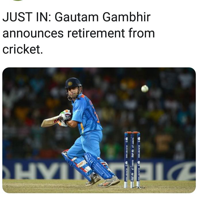 Dream11Team10's tweet photo. #gautamgambhir @ICC https://t.co/qzzn6fLZMH