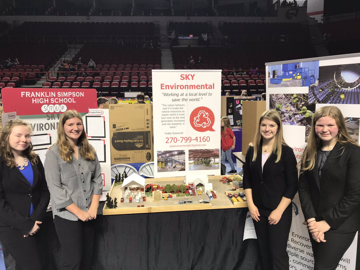MsMeador_FSHS's tweet photo. FSHS STLP - Sky Environmental at @STLPKentucky Fall Showcase @wku - @classof2020fs #1fs https://t.co/4dzWb4PLCj